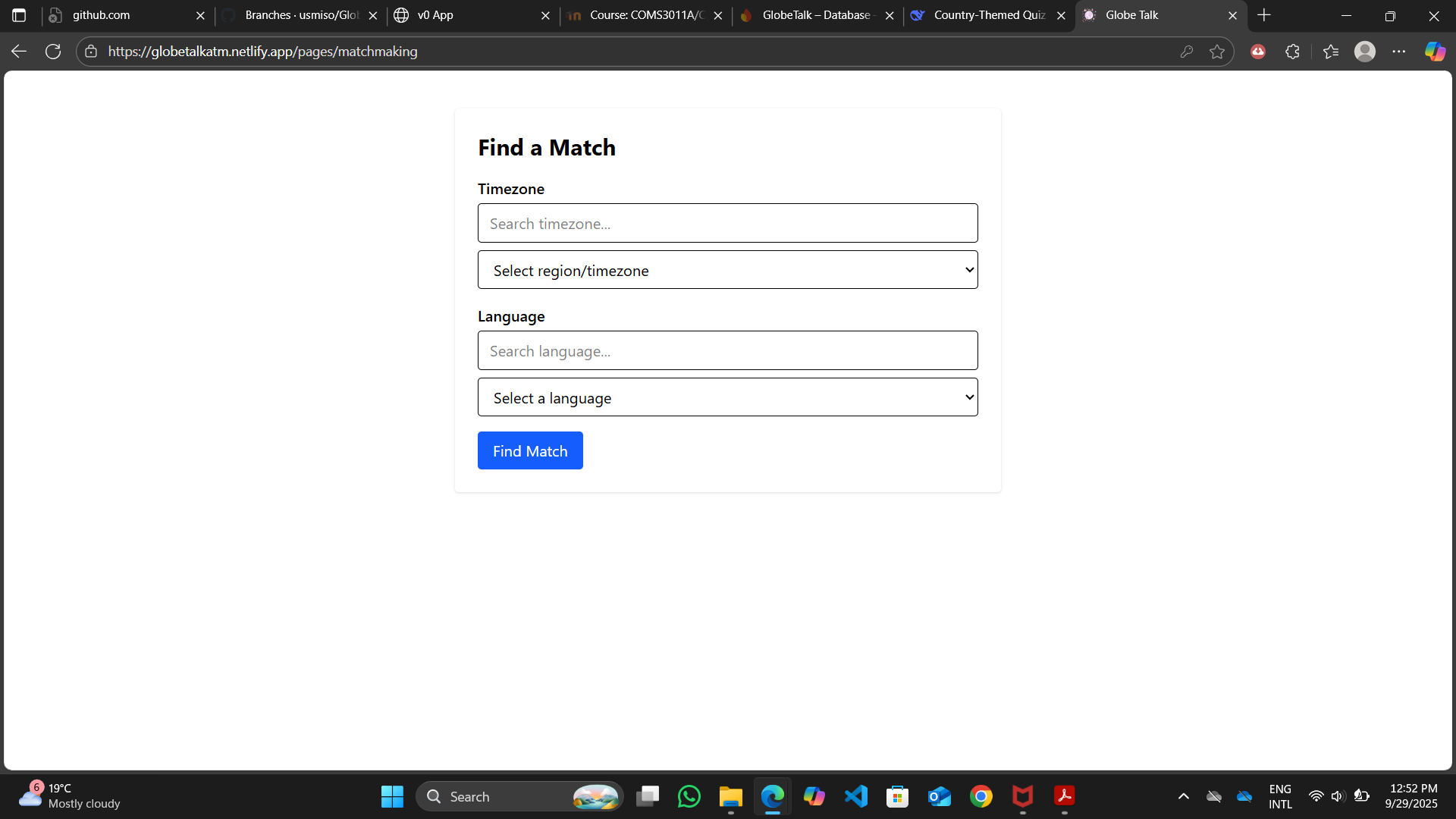Sprint Review Screenshot