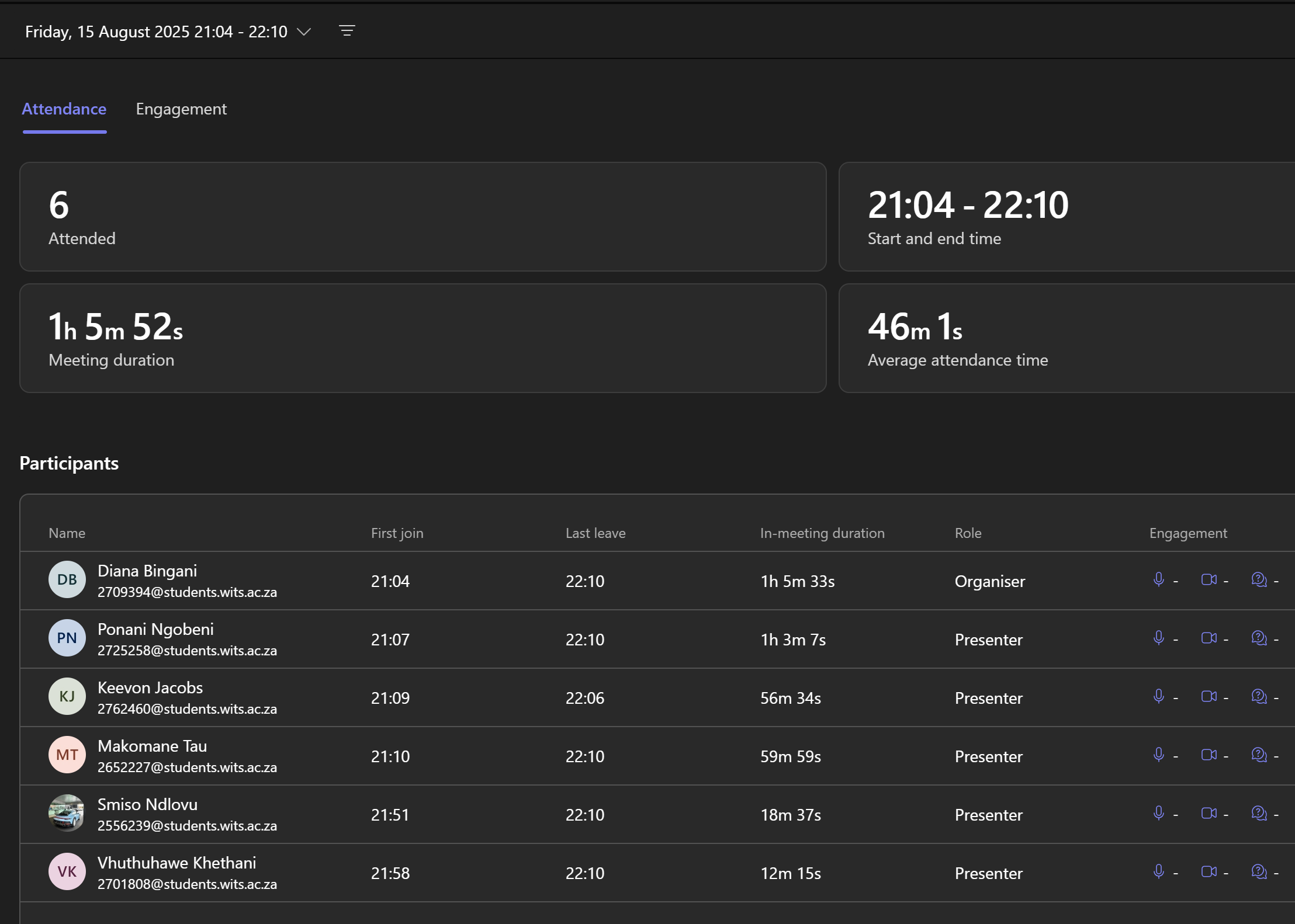 Microsoft Teams Meeting Screenshot