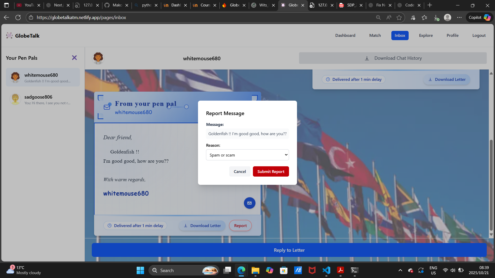 Sprint Review Screenshot